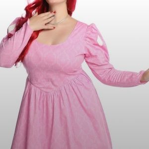 Hot Topic Pink Midi Dress